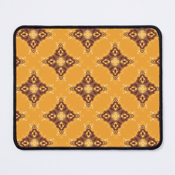 Item preview, yellow flower geometric pattern designed and sold by GeomePattern.