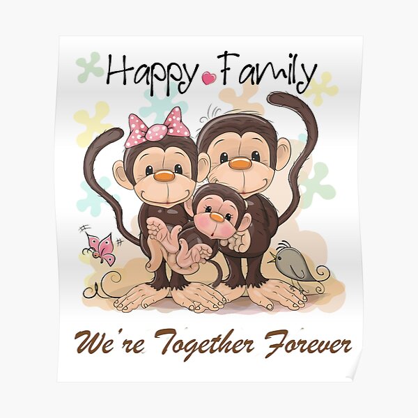 Monkey Family Posters for Sale | Redbubble Monkey Family Posters for Sale | Redbubble