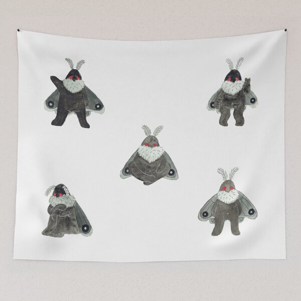 Item preview, Mothman Sticker Sheet designed and sold by WitchHaven1.