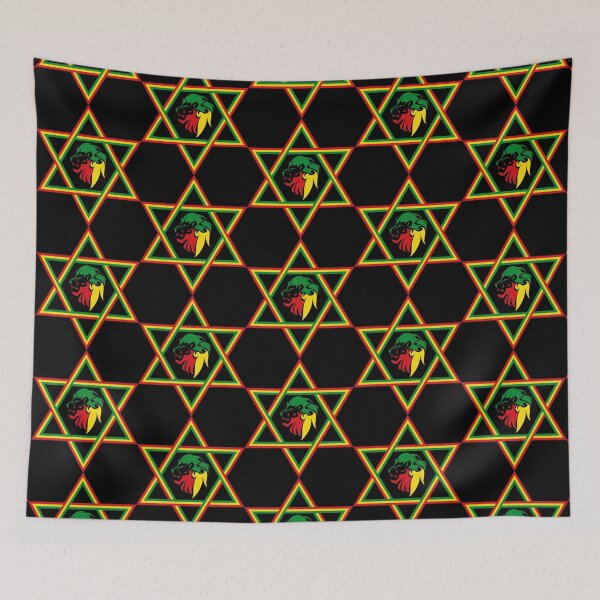 Item preview, Rasta Lion Of Judah Star Of David designed and sold by designandclouds.