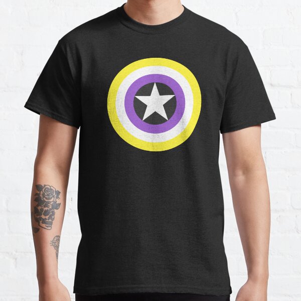 Pride Shields - Nonbinary, version 1 Classic T-Shirt