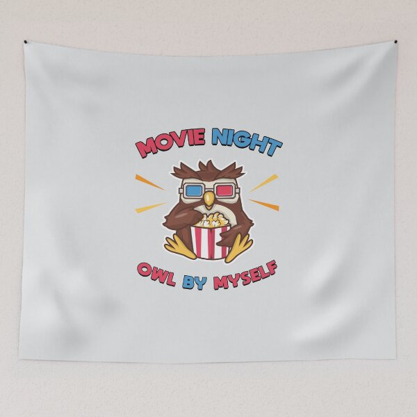 Item preview, Movie Night - Owl by myself designed and sold by Datblastedboy.