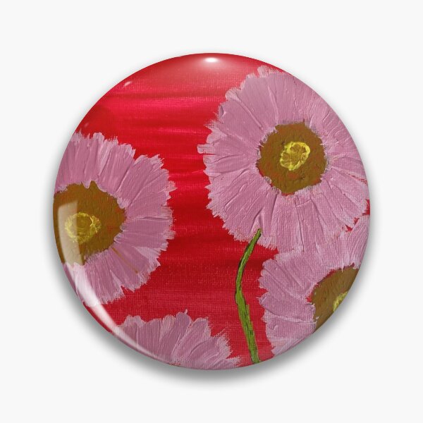 Aperçu de l'œuvre Les marguerites roses sourient créée et vendue par Ruth Breen Artwork .