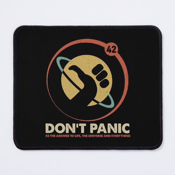 Item preview, 42 Answer To Life Universe Everything Don'T Panic Funny Gift designed and sold by ferverena4.
