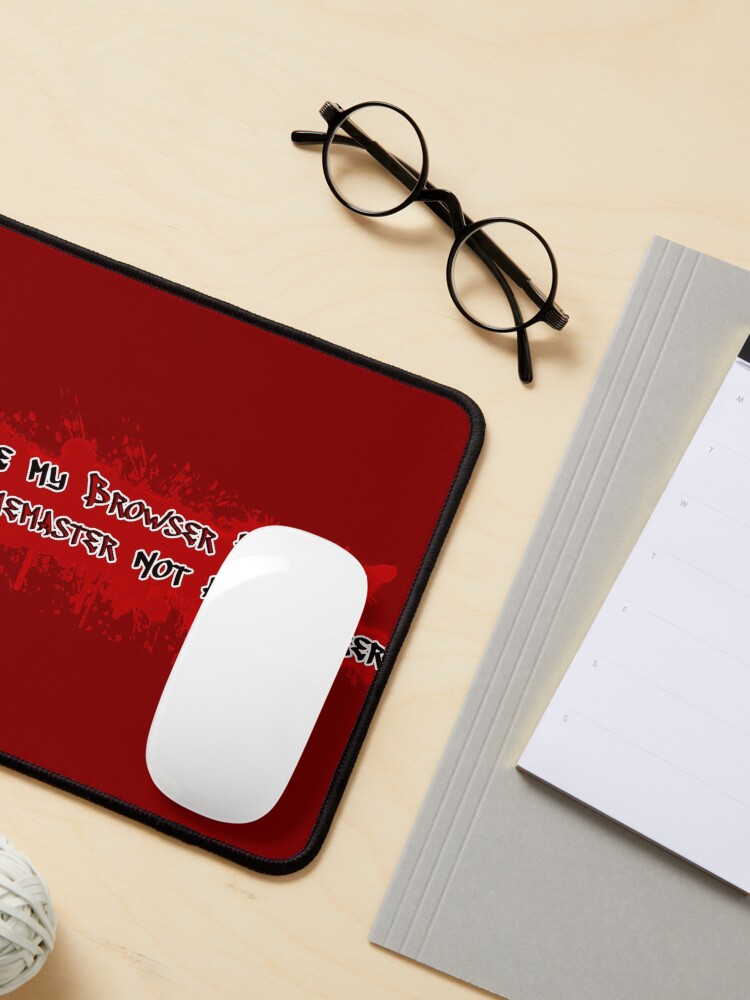 Thumbnail 3 of 5, Mouse Pad, Ignore my browser history! I'm a Gamemaster not a murderer designed and sold by GeekNative.