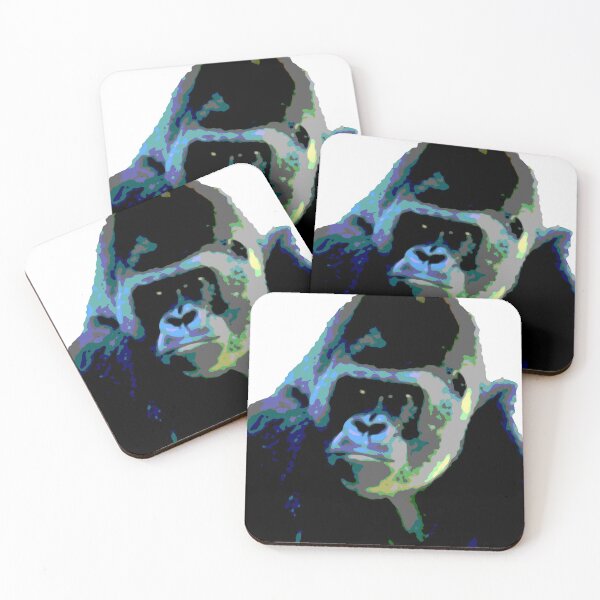 Item preview, Stern Gorilla - Pop Art Style & Posterized designed and sold by artisananimals.