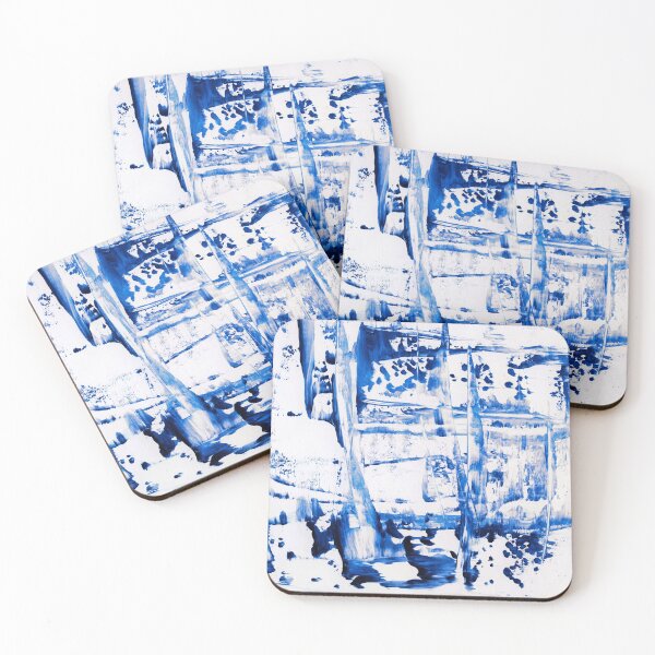 Item preview, Abstract no 2-  Blue on White-  designed and sold by Point-Of-DD.