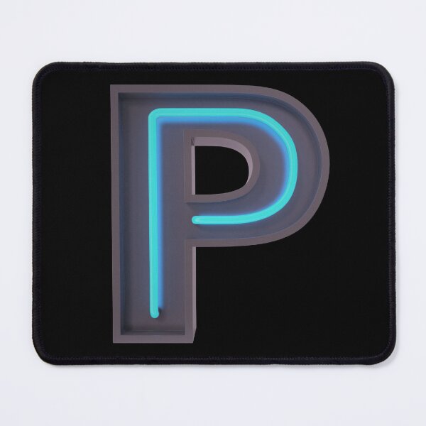 Item preview, Neon Letter Sign P- initials designed and sold by Ruby Jackson.