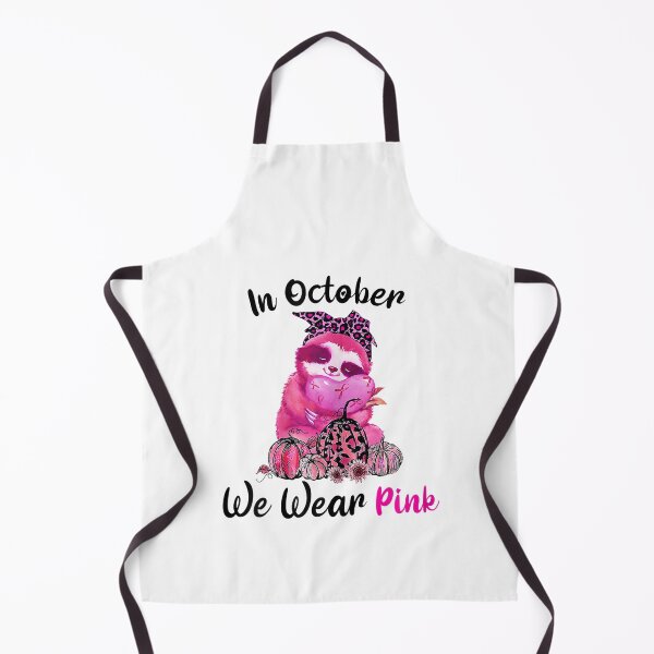 Item preview, In October We Wear Pink Sloth Breast Cancer Halloween Tee designed and sold by DieterShop.
