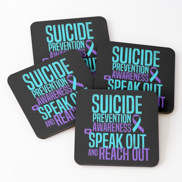 Item preview, Vintage Suicide Prevention Awareness Teal Purple Ribbon Speak Out and Reach Out designed and sold by BodMobTees.