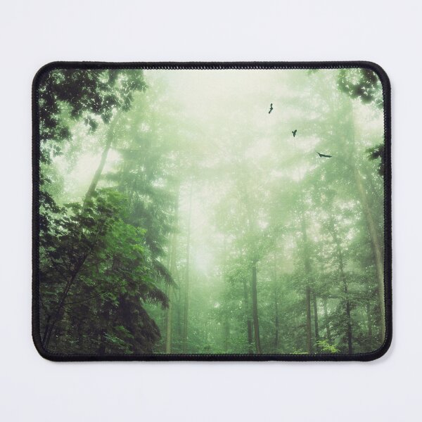 Item preview, German Jungle - Forest in Morning Mist designed and sold by Dyrk Wyst Redbubble Shop.