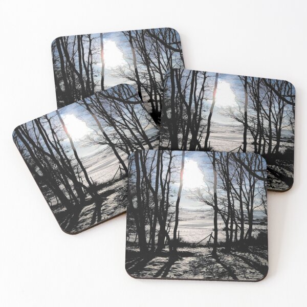Item preview, Winter sun forest clearing winter sun trees shadow light snow designed and sold by G-M-Designs.