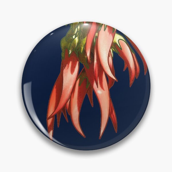 Aperçu de l'œuvre Jolies fleurs rouges vibrantes de Kakabeak, plante indigène de la Nouvelle-Zélande créée et vendue par CreateShape.