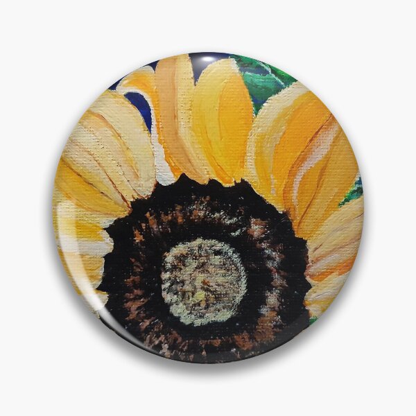 Item preview, Yellow sunflower on a dark blue background designed and sold by Liam898.