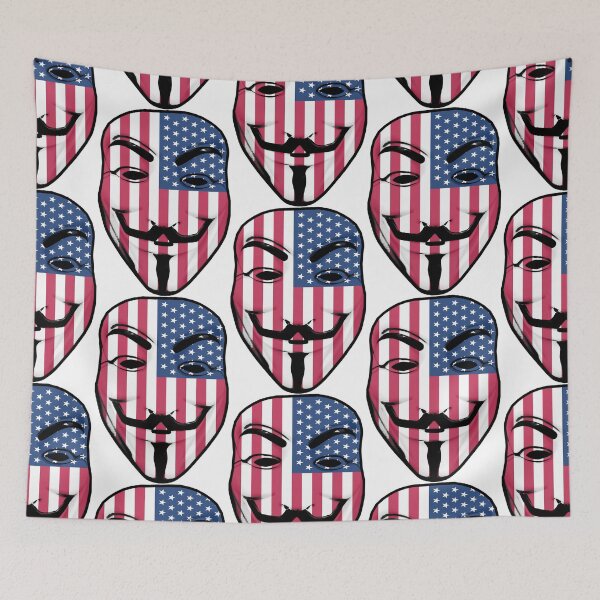 Item preview, Guy Fawkes American Flag designed and sold by AustonNevin.