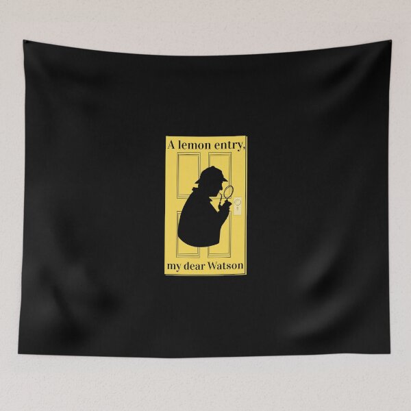 Artikelvorschau, Sherlock Holmes, A Lemon Entry Watson, lustiges Wortspiel-Geschenk Langarmshirt entworfen und verkauft von soapeselvi.