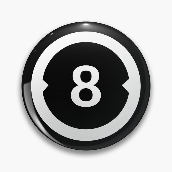 Item preview, NUMBER EIGHT BILLIARD BALL designed and sold by diego75bcn.