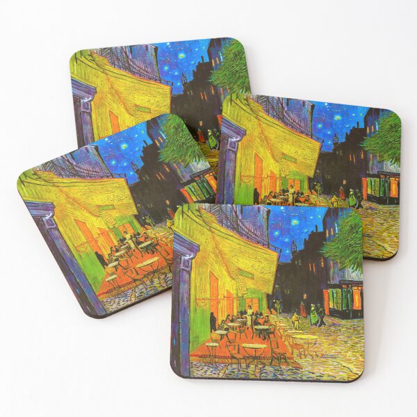 Item preview, Café Terrace at Night , 1888 by Vincent Van Gogh (Remastered) Vintage Painting of Cafe at Night designed and sold by Paintism.