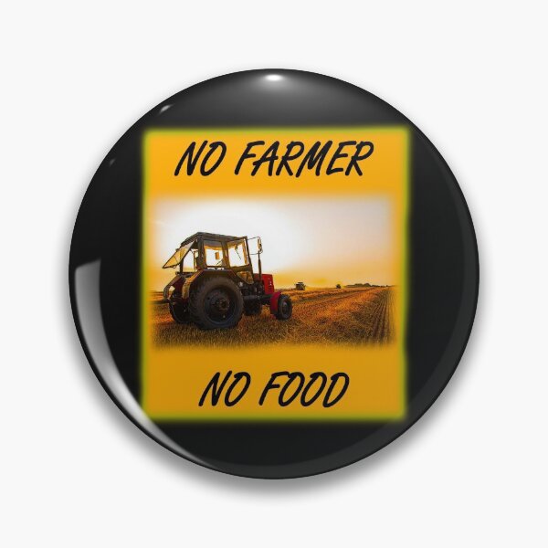 Item preview, No farmers, no food with tractor designed and sold by marosi.