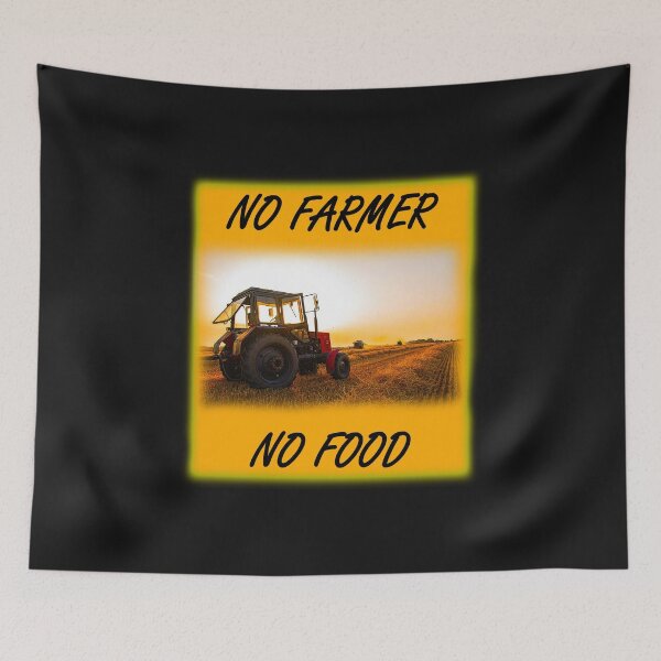 Item preview, No farmers, no food with tractor designed and sold by marosi.
