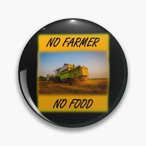 Item preview, No farmers, no food with combine designed and sold by marosi.
