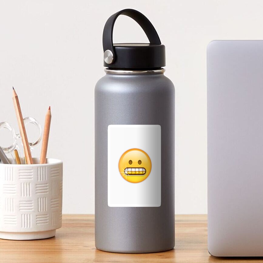 "Grillz Emoji" Sticker for Sale by awblake97 Redbubble