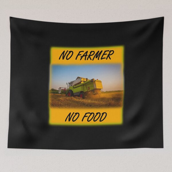 Item preview, No farmers, no food with combine designed and sold by marosi.