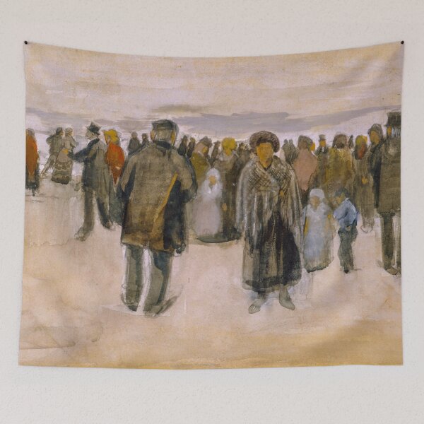Item preview, Beach at Scheveningen , 1882 by Vincent Van Gogh (Remastered) Vintage Painting designed and sold by Paintism.