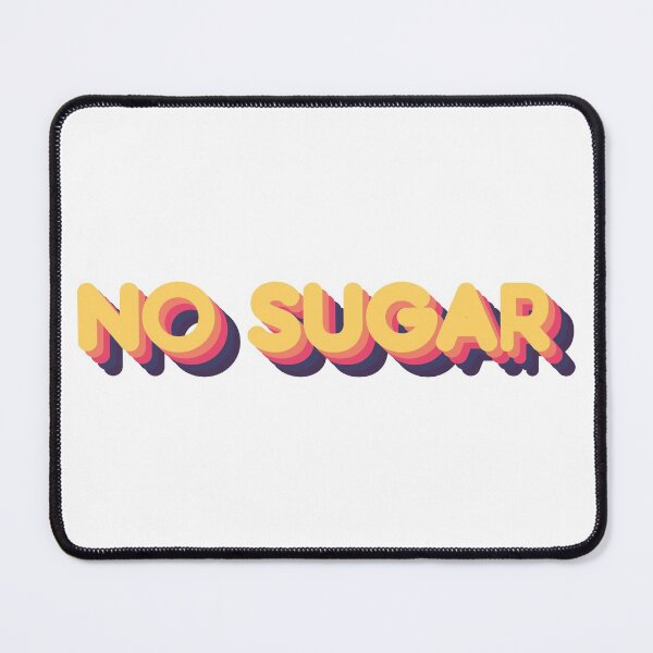 Item preview, No sugar 80s Retro Typographic Design For People Who Dont Want Sugar designed and sold by NightGleam.