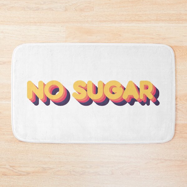 Item preview, No sugar 80s Retro Typographic Design For People Who Dont Want Sugar designed and sold by NightGleam.