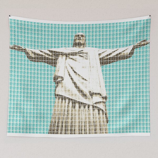 Item preview, Christ The Redeemer - Light Blue designed and sold by Gary Hogben.