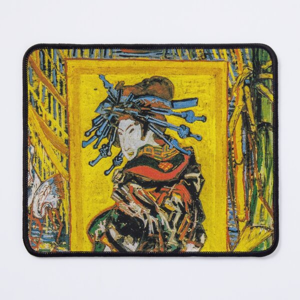 Item preview, Courtesan after Eisen , Japonaiserie Oiran, 1884 by Vincent Van Gogh (Remastered) Japanese Women designed and sold by Paintism.