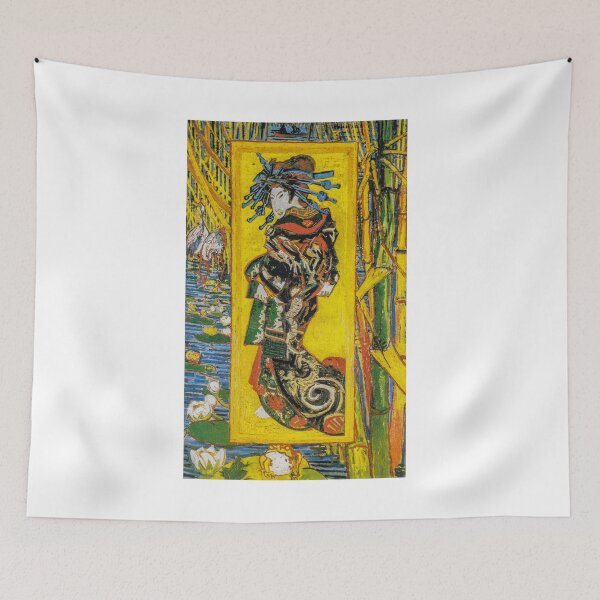 Item preview, Courtesan after Eisen , Japonaiserie Oiran, 1884 by Vincent Van Gogh (Remastered) Japanese Women designed and sold by Paintism.