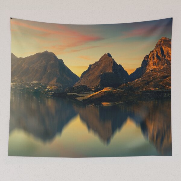 Item preview, Scenerio of lake surrounded by hill designed and sold by SceneryGallery.