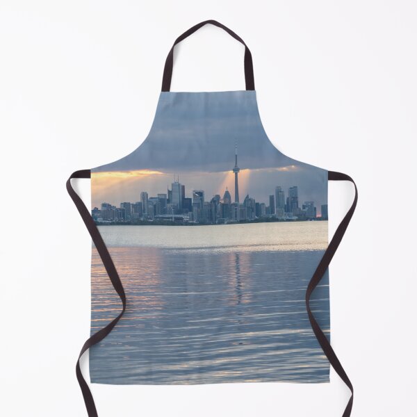 Item preview, Well Placed Sunbeam - Toronto Skyline Highlighted Through Cloud Openings designed and sold by Georgia Mizuleva.