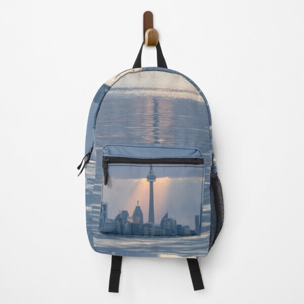 Item preview, Well Placed Sunbeam - Toronto Skyline Highlighted Through Cloud Openings designed and sold by Georgia Mizuleva.