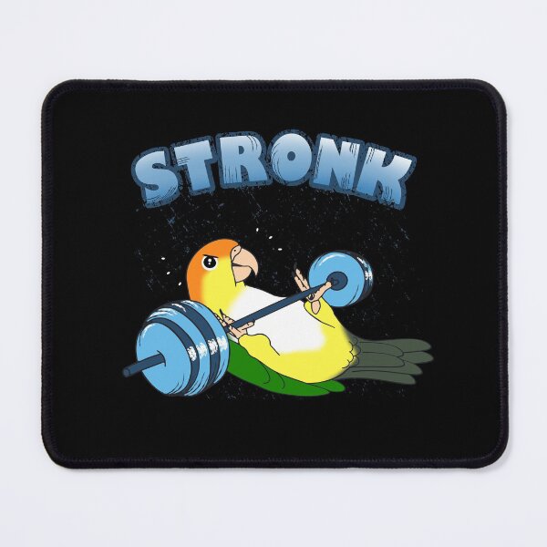 Item preview, Stronk White bellied caique Fitness Parrot Workout  designed and sold by FandomizedRose.