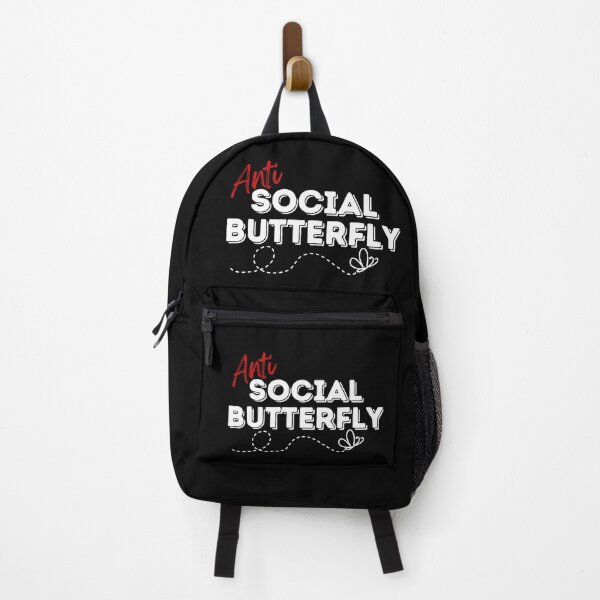 Item preview, Anti Social Butterfly Funny Slogan Design designed and sold by Viral-Style.
