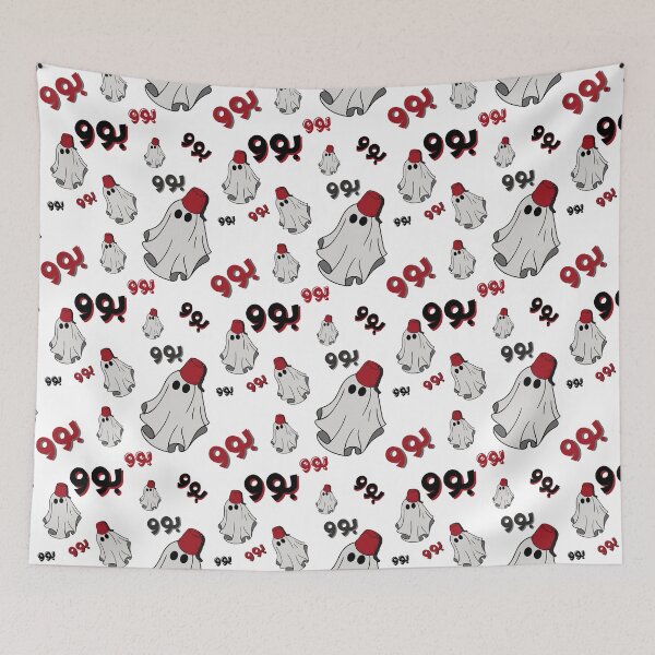 Item preview, Halloween ghost with Arabic touch White Background designed and sold by SalxSal.