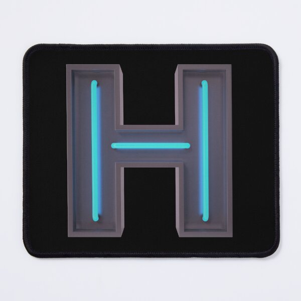 Item preview, Neon Letter Sign H Initials designed and sold by Ruby Jackson.