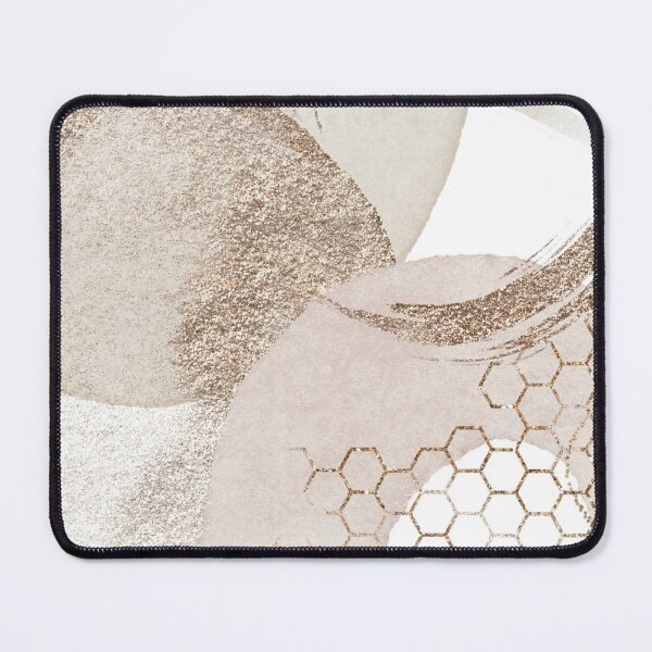 Item preview, Beige & Gold Abstract with Gold Elements designed and sold by Michelle Moss.