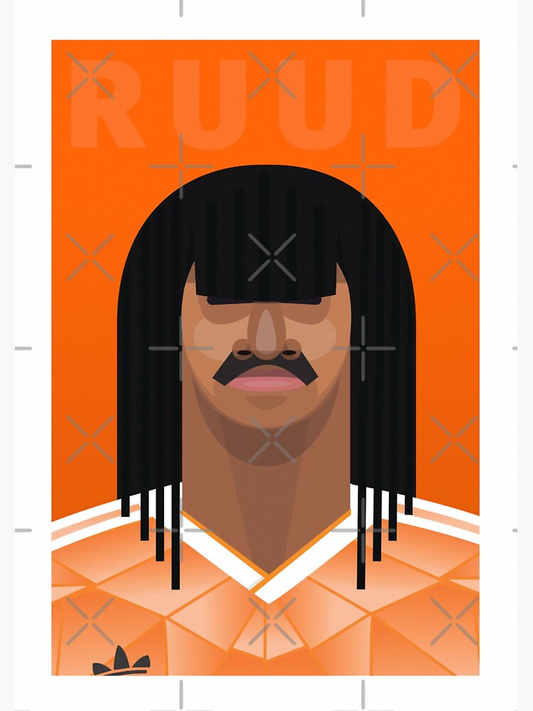 Ruud Gullit Jersey Sticker for Sale by slawisa