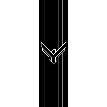 Artwork thumbnail, Dune - House Atreides Banner Stripes (Black) - by Printerially
