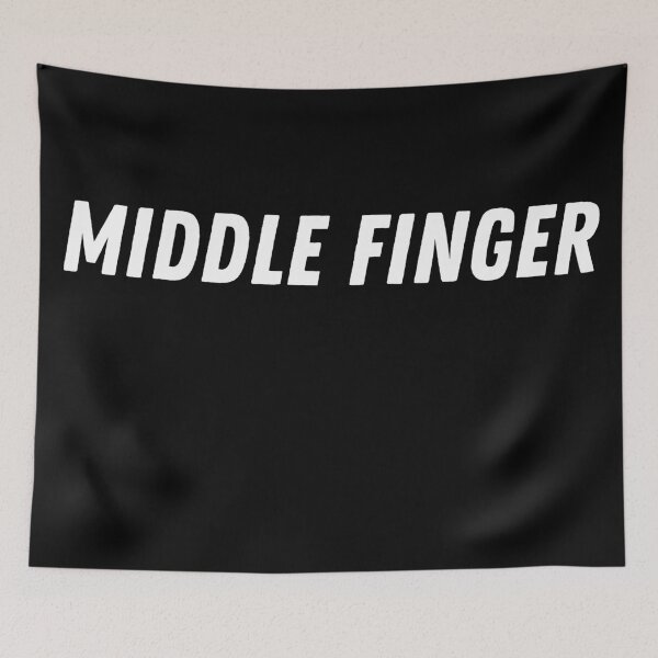 Item preview, Middle Finger Funny Slogan Design designed and sold by Viral-Style.