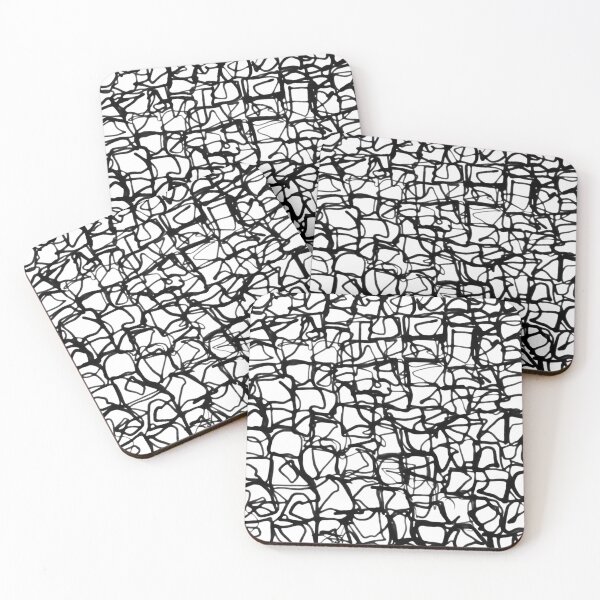 Item preview, Bold Black and White Monochromatic Abstract Pattern designed and sold by trajeado14.