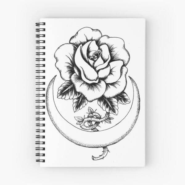 Item preview, Rose and crescent moon designed and sold by maddiecade.