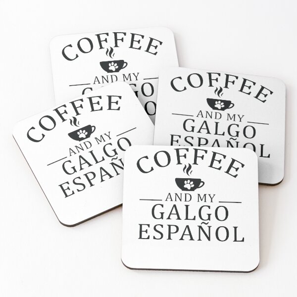 Artikelvorschau, Galgo Espanol Dog And Coffee entworfen und verkauft von woodesigner.