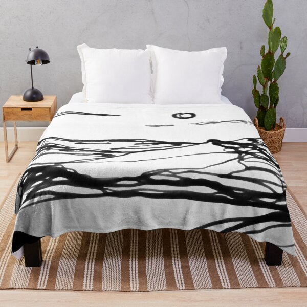 Item preview, Black and White Landscape Monochromatic nordic art designed and sold by trajeado14.