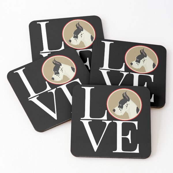 Item preview, Love Great Dane Square designed and sold by onepony.