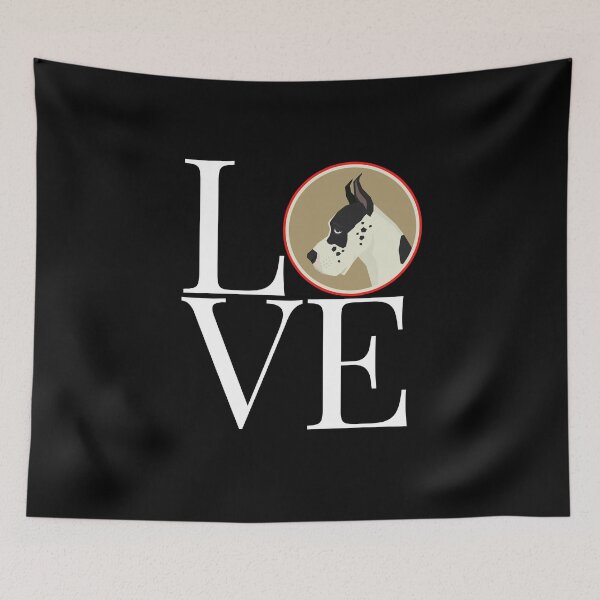 Item preview, Love Great Dane Square designed and sold by onepony.